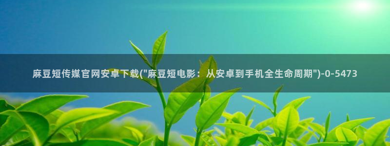 麻豆影视传媒免费官网：麻豆短传媒官网安卓下载(\