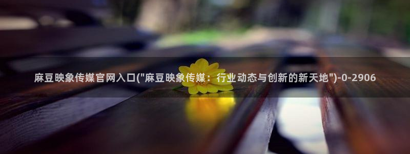 麻豆传媒映像官网：麻豆映象传媒官网入口(\